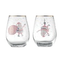 Set di 2 bicchieri di Natale - 2