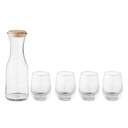 Set bicchieri e caraffa in vetr - 2