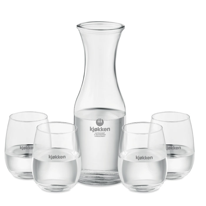 Set bicchieri e caraffa in vetr - 5