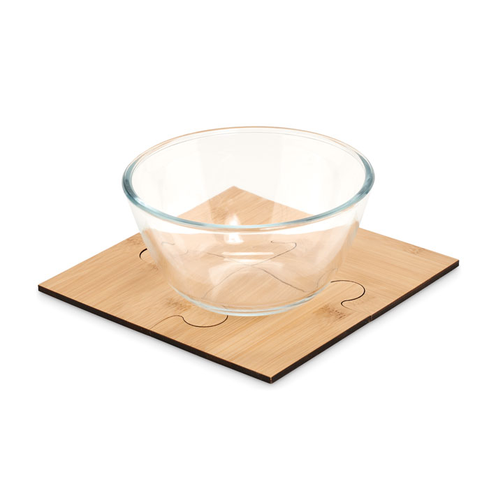 Set di 4 sottobicchieri puzzle - 3