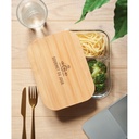 Porta pranzo in vetro e bamboo - 5