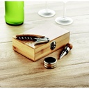 Set vino con scatola in bambu - 5