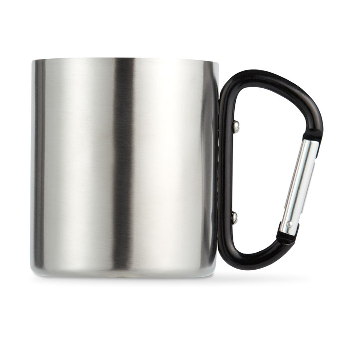 Tazza in metallo c/moschettone - 2