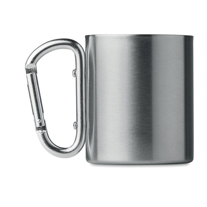 Tazza in metallo c/moschettone - 2