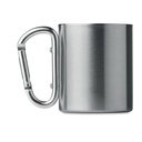 Tazza in metallo c/moschettone - 2