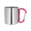 Tazza in metallo c/moschettone - 2