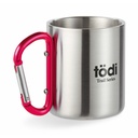 Tazza in metallo c/moschettone - 3