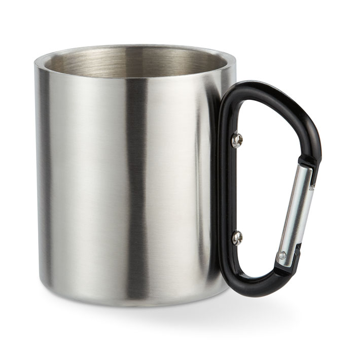 Tazza in metallo c/moschettone