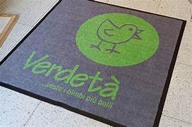 ASCIUGAPASSO CON LOGO STAMPATO  F.TO 180X85 CON ANTINCIAMPO