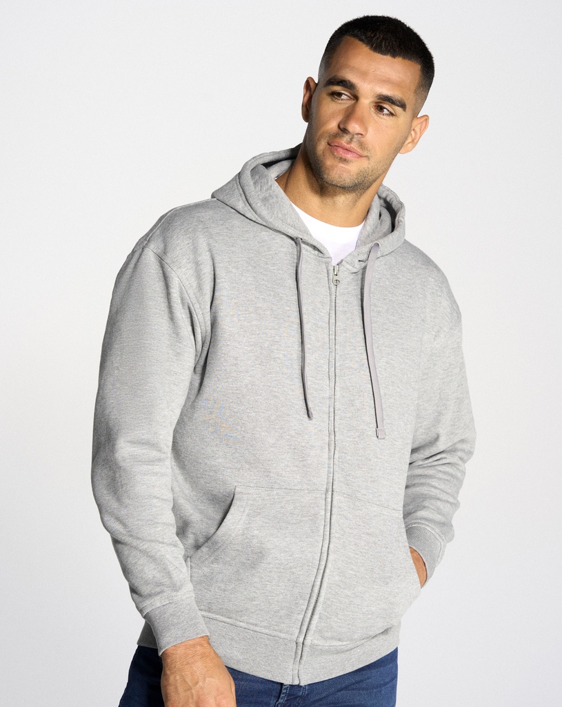FELPA ZIP E CAPPUCCIO FRENCH TERRY MAN