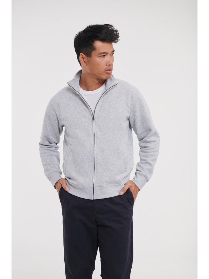 FELPA AUTHENTIC CON ZIP E CAPPUCCIO MAN