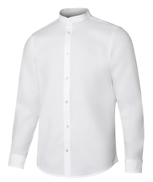 CAMICIA UOMO COLLA ALLA  COREANA MANICA LUNGA