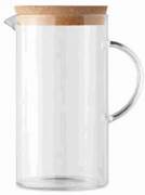 Caraffa 1L in vetro con tappo in sughero