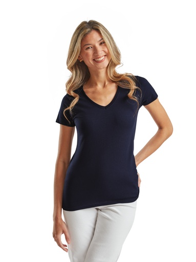 T-SHIRT DONNA  VALUEWEIGHT COLLO A V