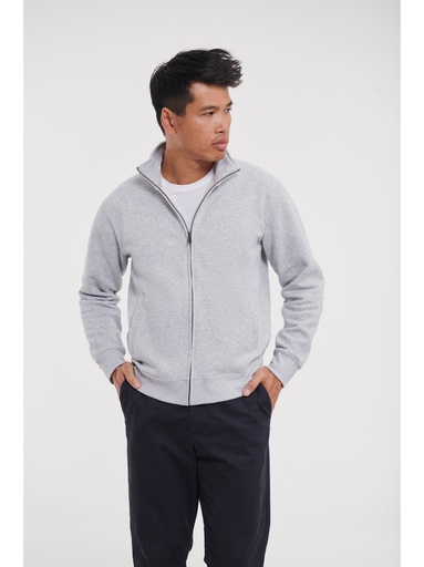 FELPA AUTHENTIC CON ZIP E CAPPUCCIO MAN