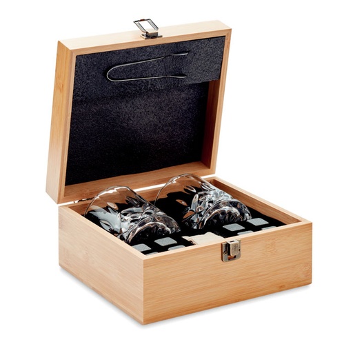 [MG-05870] Set whisky in bamboo